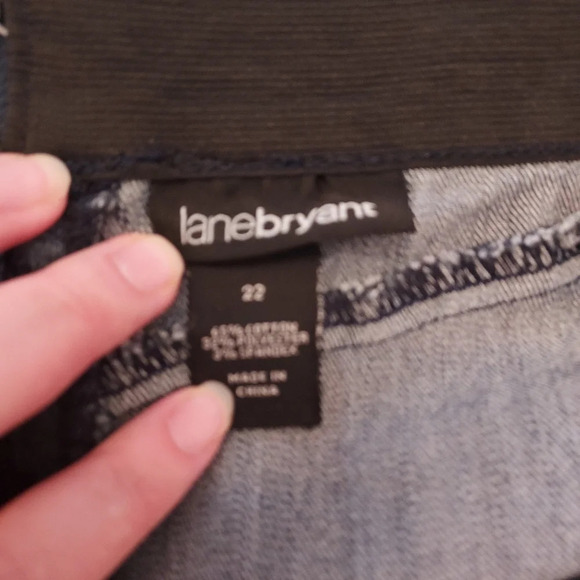 Lane Bryant Dark Wash Denim Bandage Skirt in Size 22 - Picture 6 of 8